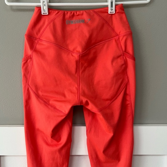 Gymshark Sleek Sculpture Leggings 2.0 in Intense Coral - Picture 5 of 8